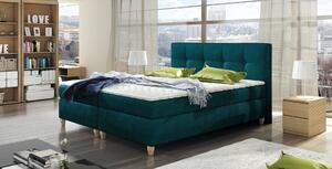 Luxusná box spring posteľ Melanie 180x200, zelená Monolith