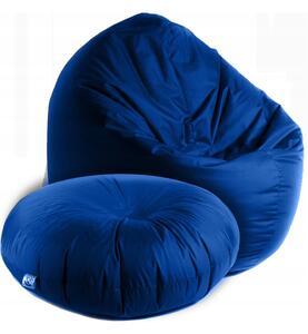 Supplies sedací vak CHILLOUT dvojfunkčný v tmavo modrej farbe