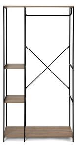 Čierna oceľová predsieňová zostava 90x170x40 cm Aris – Essentials