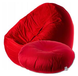 Supplies sedací vak CHILLOUT dvojfunkčný v červenej farbe