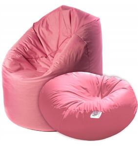 Supplies sedací vak CHILLOUT dvojfunkčný v rúžovej farbe