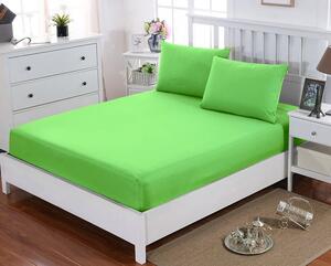 HoD Plachta s gumkou Jersey PLUS Zelená Bavlna Rozmer v cm: 90 x 200