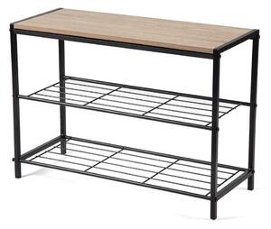 Čierny oceľový stojan na topánky 63x44x30 cm Asten – Essentials