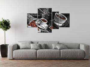 Gario Obraz s hodinami Káva arabica Veľkosť: 140 x 70 cm