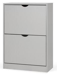 Sivá výklopná skrinka na topánky 50x82x24 cm Stelo – Essentials