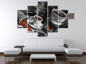 Gario Obraz s hodinami Káva arabica Veľkosť: 150 x 70 cm