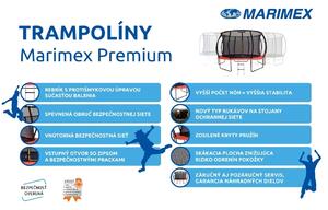 Marimex | Trampolína Marimex Premium 457 cm + vnútorná ochranná sieť + schodíky ZADARMO | 19000114