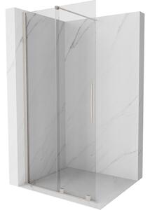 Mexen Velar, sprchová zástena s posuvnými dverami Walk-in 75 x 200 cm, 8mm číre sklo, brúsená oceľ, 871-075-000-03-97