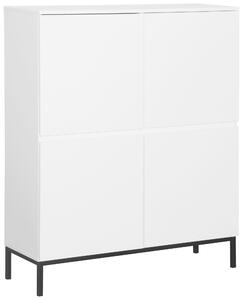 VYSOKÁ KOMODA, biela, 100/122/35 cm Hom`in - Online Only drobný nábytok, Online Only