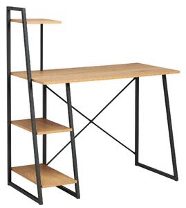 PÍSACÍ STÔL, čierna, farba duba, 102/117/50 cm MID.YOU - Online Only kancelárie, Online Only