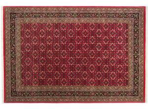 Ručne tkaný červený koberec z Indie Yammuna 9405 1,40 x 2,00 m