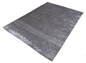 Moderný geometrický koberec Handloom strieborný 1,70 x 2,40m 1,70 x 2,40 m