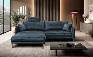ROHOVÁ SEDAČKA, textil, modrá MID.YOU - Sedačky, Online Only