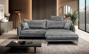 ROHOVÁ SEDAČKA, textil, sivá MID.YOU - Sedačky, Online Only
