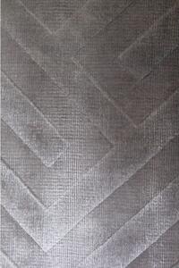 Moderný geometrický koberec Handloom strieborný 1,70 x 2,40m 1,70 x 2,40 m