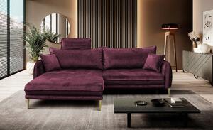 ROHOVÁ SEDAČKA, textil, vínovočervená MID.YOU - Sedačky, Online Only