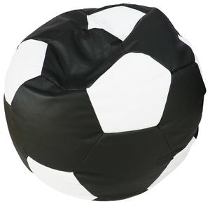 Sedací vak xxxl futbalová lopta 100x100x60cm čierno biely | jaks