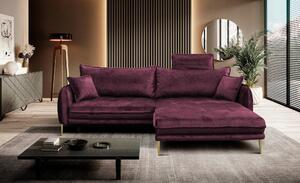 ROHOVÁ SEDAČKA, textil, vínovočervená MID.YOU - Sedačky, Online Only
