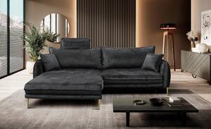 ROHOVÁ SEDAČKA, textil, antracitová MID.YOU - Sedačky, Online Only