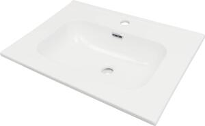Deante Tubo, keramické umývadlo na zapustenie 603x460x175mm, biela lesklá, DEA-CTU_6U6W