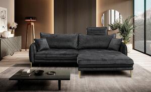 ROHOVÁ SEDAČKA, textil, antracitová MID.YOU - Sedačky, Online Only