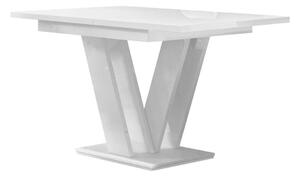 Rozkladací stôl Hildaria (biely lesk). Vlastná spoľahlivá doprava až k Vám domov. 1053924