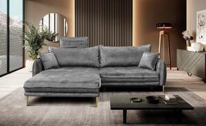 ROHOVÁ SEDAČKA, textil, sivá MID.YOU - Sedačky, Online Only
