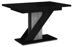 Moderný stôl Eksuper, Farby: biely lesk / čierny lesk Mirjan24 5903211034435