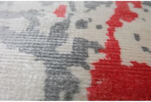 Moderný dizajnový koberec Handloom 1,70 x 2,40m červeno šedý 1,70 x 2,40 m
