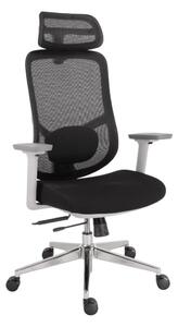 Kancelárska ergonomická stolička Neoseat ALLY WHITE — čierna / biela, nosnosť 150 kg
