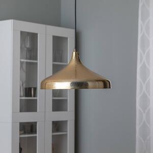 Tetovanie 2643 závesné svetlo, Ø36cm, zlatá antika, Hnedá / staromosadz, Obývacia izba / jedáleň, kov, Marocký, Závesné svietidlo