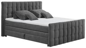 BOXSPRINGOVÁ POSTEĽ, 180/200 cm, antracitová MID.YOU - Online Only spálne, Online Only