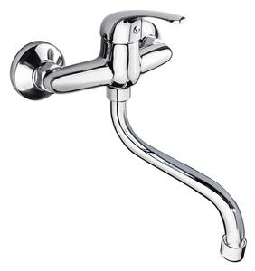 Mereo Mereo, Drezová nástenná batéria, Lila, s ramienkom rúrkovým pr. 18 mm - 200 mm, chróm, MER-CBEE30101