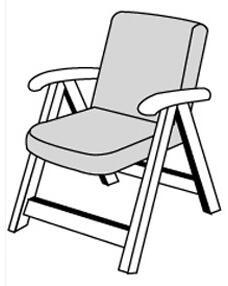 Doppler LIVING 2901 nízky - poduška na stoličku a kreslo