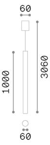 Závesné svietidlo 1x GU10 biela IP20 Ideal Lux LOOK 371627