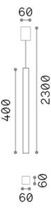 Závesné svietidlo 1x GU10 mosadzná IP20 Ideal Lux LOOK 371702