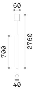 Závesné svietidlo 1x GU10 biela IP20 Ideal Lux LOOK 371603