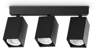 Stropné svietidlo 3x GU10 čierna IP20 Ideal Lux DYNAMITE 371276
