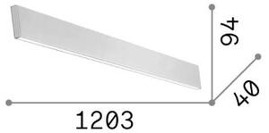 Nástenné svietidlo LED 4000K čierna IP20 Ideal Lux STEEL 368894