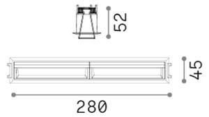 Zapustené svietidlo LED 3000K biela IP20 Ideal Lux LIKA 367330