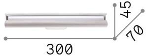 Nástenné svietidlo LED 3000K medená IP20 Ideal Lux DORICA 366333