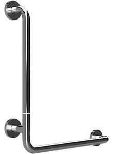 Bemeta Design HELP: Madlo, 680 mm, v tvare L, ľavé, skladané, s krytkou, nerez, lesk - 301154071