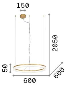 Závesné svietidlo LED 3000K biela IP20 Ideal Lux CROWN 364988
