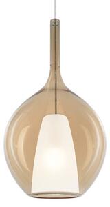 Závesné svietidlo 2x E27 jantárová IP20 Ideal Lux KALIQUE 359632