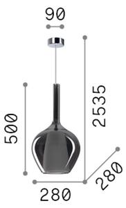 Závesné svietidlo 1x E27 modrá IP20 Ideal Lux KALIQUE 359588