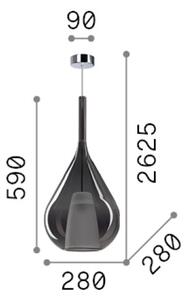Závesné svietidlo 3x E27 modrá IP20 Ideal Lux KALIQUE 359816