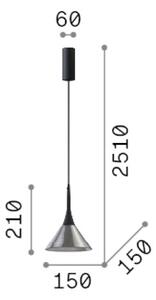 Závesné svietidlo LED 3000K priehľadná IP20 Ideal Lux COCKTAIL 353647