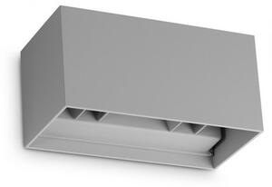 Vonkajšie nástenné svietidlo LED 4000K šedá IP54 Ideal Lux ATOM 366890