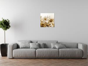 Obraz s hodinami Kvetnatá krása Rozmery: 100 x 40 cm