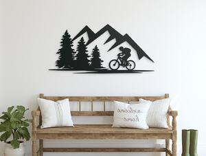 Drevko Obraz na stenu Cyklista v prírode
